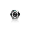 16mm White Stainless Steel Button